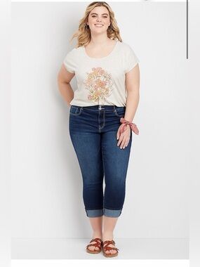 Maurices DenimFlex™ High Rise Cuffed Cropped Jean